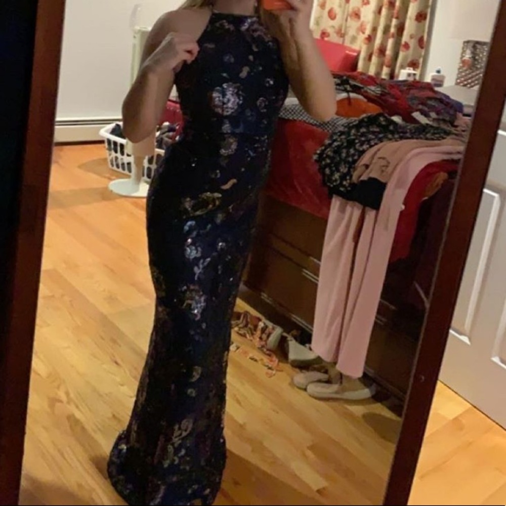 Navy blue dress